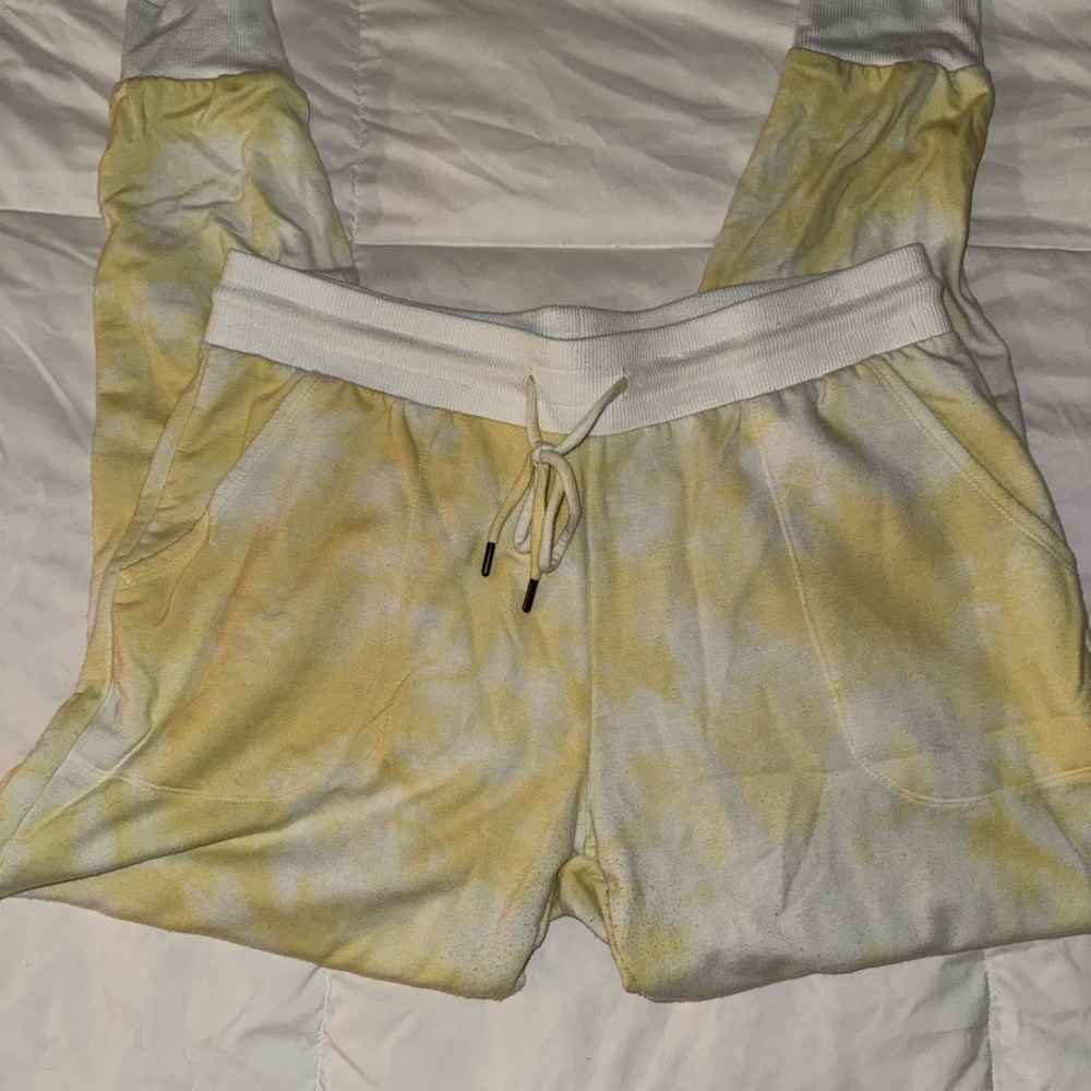 Stars Above Yellow Tie-Dye Kids Joggers
